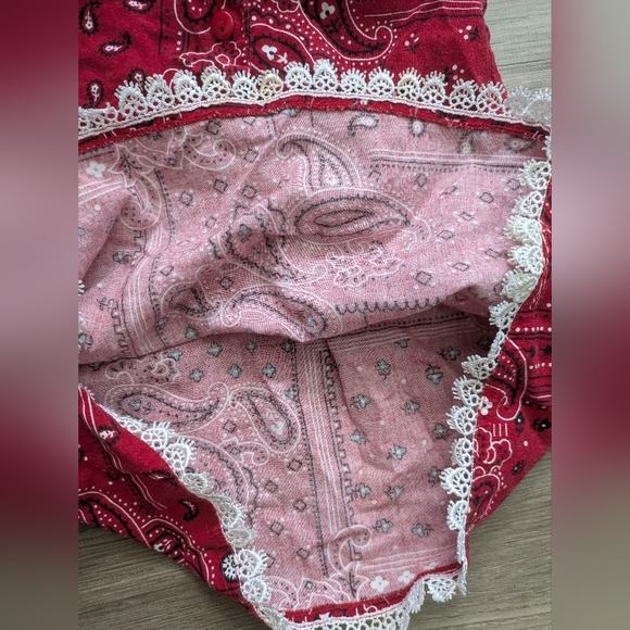 Little Lindsey Bandana Paisley Print Lace Spaghetti Strap Summer Sun Dress 2T - Picture 11 of 14